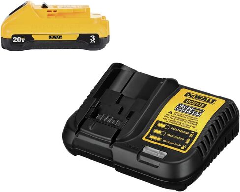 Dewalt 20V Max Battery Charger Charger Combo XR PowerPack ™ 4AH ، مؤشر شحن LED (DCB2104C) in Kuwait