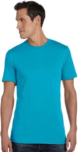 Bella Canvas Youth Short Sleeve Triblend Tee, XL, Teal Triblend in Kuwait