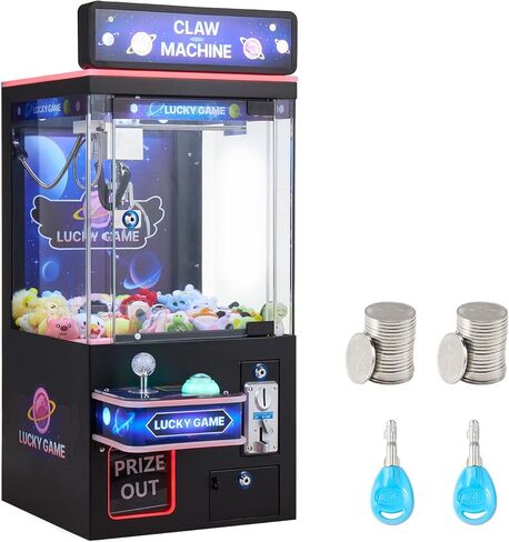 Machine Vevor Claw ، 0-3 "Jaw Diameter 0-5" Jaw Lifting ، Crane Group Grabber Commercial Arcade Toys ، Machine Cool Fun Assor Win W/Light and Sound ، Dispenser Vening Toy for Kids ، Boys & Girls in Kuwait