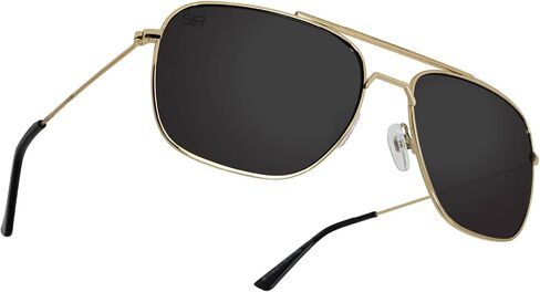 شادي رايز الملاح | نظارات شمسية بإطار معدني من الفولاذ المقاوم للصدأ مع عدسة مستقطبة in Kuwait