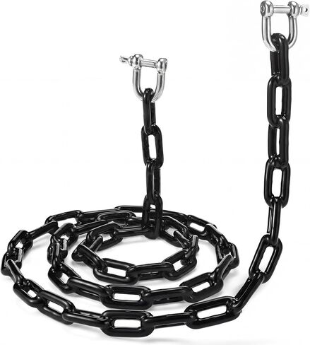 PVC Coated Boat Anchor Chain 1/4 Inch x 4 ft or 5 ft Anchor Chain for Boats with Stainless Steel Shackles Boat Safety for Kayak in Kuwait