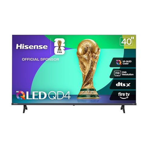 Hisense 40 بوصة من فئة QD4 QD4 Qled FHD Smart Fire TV (40QD4QF ، 2025 Model) - Chantum Dot Color ، DTS Virtual: X ، Alexa Build In ، Slim Bezel Design in Saudi Arabia