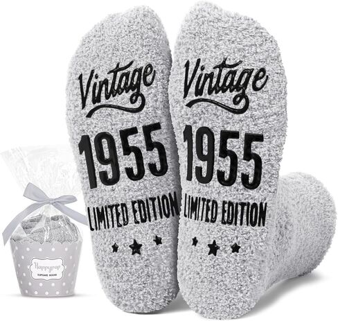 HAPPYPOP Birthday Gifts Ideas for Men - Socks for Olds Elderly Man, 1950 Birthday Gifts for 74 75 Year Old in Saudi Arabia