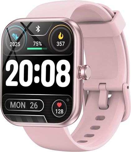 Watch Smart Watch مع Alexa مدمج ، 1.83 بوصة تعقب اللياقة البدنية HD HD ، إخطارات/مكالمات Bluetooth ، IP68 مقاوم للماء ، 120+ أوضاع رياضية ، 24/7 شاشة ضربات القلب لجهاز iPhone Android iOS (أسود) in Kuwait