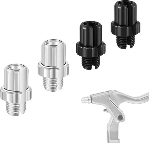 4 PCS M7 Bike Brake Lever Laduster Cable Bike Brake Cable Sceds 7mm Aluminy Aluminy-lever Screw for Bicycles Mountain Bikes Bikes (Silver & Black) in Kuwait