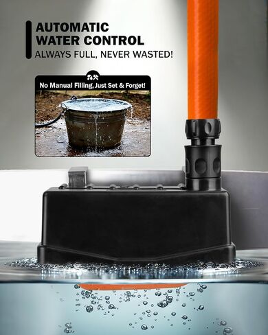 Float Valve for Water Tank - Water Trough Float & Stock Tank, Pond Float Valve, Pool - Automatic Horse Waterer - Water Level Control for Livestock Cattle, Goat, Chicken - 3/4" Hose Connector in Saudi Arabia