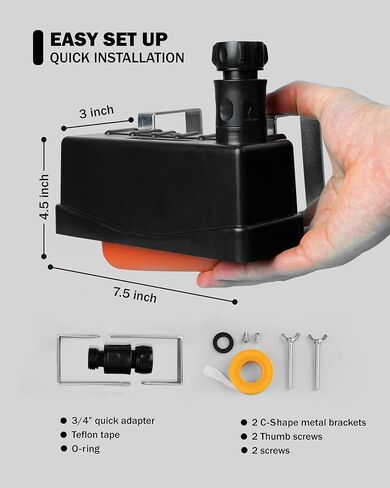 Float Valve for Water Tank - Water Trough Float & Stock Tank, Pond Float Valve, Pool - Automatic Horse Waterer - Water Level Control for Livestock Cattle, Goat, Chicken - 3/4" Hose Connector in Saudi Arabia
