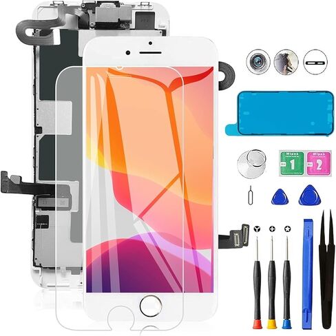 for iPhone XR Screen Replacement, 6.1 inch LCD Display Screen with Face ID Frame Assembly for A1984, A2105, A2106, A2108 with Rapair Tools+Adhesive Strips+Screen Protector in Saudi Arabia
