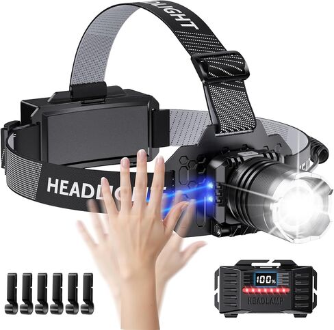 مصباح أمامي مشرق فائق القابلة لإعادة الشحن 2000 ، 7 أوضاع مصباح رأس ، مصباح رأس قابل للتكبير للجبه in Kuwait