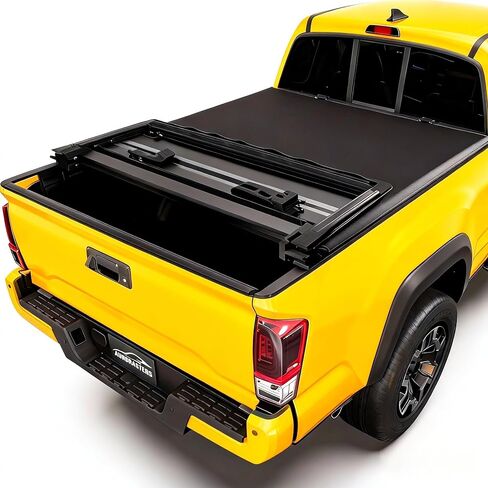 Soft Tri Fold Truck Bed Tonneau Cover Compatible with 2020-2025 Jeep Gladiator JT 5FT Bed (60.3") |For Models With or Without The Trail Rail System| in Kuwait