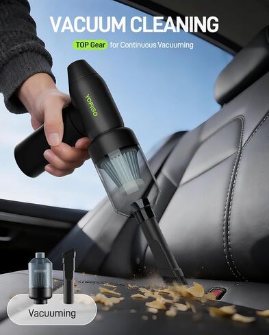 Duster Air Air مضغوط-150000 دورة في الدقيقة قابلة لإعادة الشحن منفاخ غبار كهربائي في 4-gear قابل للتعديل مع بطارية 4400 مللي أمبير في الساعة ، منظف هواء صغير من الألومنيوم ميني جليدي للكمبيوتر ولوحة المفاتيح والسيارة والمنزل in Kuwait