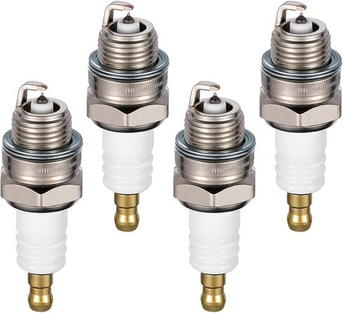 BR8HS-10 Spark Plugs 6 Pack - Compatible with Yamaha 2-Stroke Outboard Compatible with Mariner 2-Stroke Outboard for Tohatsu 2-Stroke Outboard Engines - Nickel - Replaces 1134 Spark Plug in Kuwait