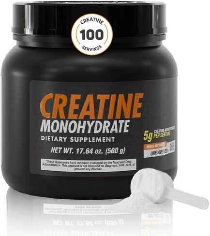 Creatine Monohydrate Powder 5g – 30 Servings - Unflavored, Easy to Mix - 150g per Container of Pure Micronized Powder - for Women and Men That Supports Muscle Growth and Strength* in Saudi Arabia