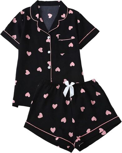 WDIRARA Women's 2 Piece Ocean Print Pajama Sets Starfish Shell Sleepwear Button Down Shorts Pjs Set in Saudi Arabia