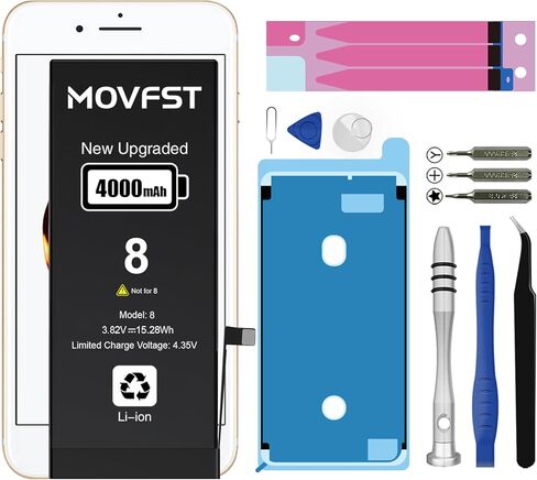 Replacement Battery for iPhone 6S Plus,Li-ion Polymer 5000mAh High Capacity Battery Fit for iPhone 6S Plus Model A1634 A1687 A1699 with Repair Tool Kits in Saudi Arabia
