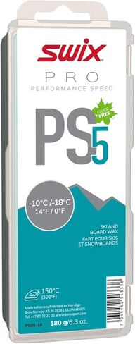PS06-18 - PRO Speed Wax - PS6 Blue 10 to 21 Degrees Fahrenheit - 180g Bar - Fluoro Free - Ski or Snowboard in Saudi Arabia