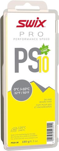 PS06-18 - PRO Speed Wax - PS6 Blue 10 to 21 Degrees Fahrenheit - 180g Bar - Fluoro Free - Ski or Snowboard in Saudi Arabia