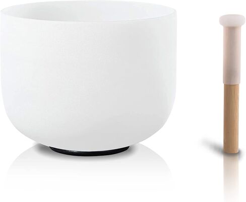 FMTY Perfect Pitch Crystal Singing Bowls 14 "C ملاحظة صوتية صوتية لشفاء اليقظة والتأمل واليوغا والروحية والشفاء وعاء شقرا (C ملاحظة ، 14 بوصة) in Kuwait