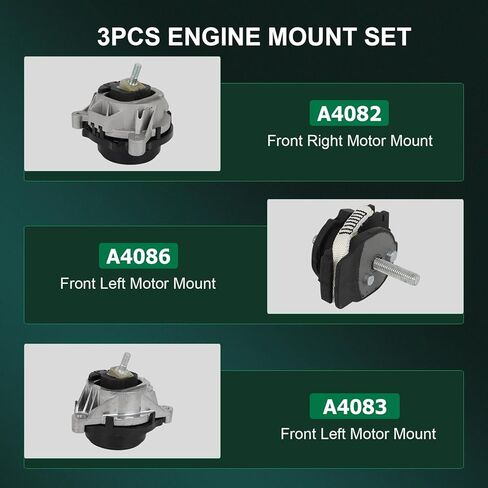 SCITOO Engine Mount Trans Mounts Set Fit for Ford Focus 2000-2003 CV6Z6068A, BV6Z6038A in Saudi Arabia