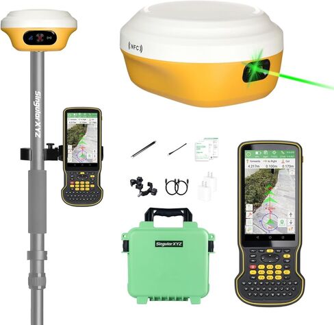 L1-laser imu gnss rtk معدات المسح ، GPS RTK مع قياس ليزر متكامل ، جامع مستقبل GNSS Rover مع البرمجيات ، دقة 1 سم | 15 كم UHF | in Kuwait
