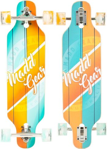 لوح التزلج Cruiser للبالغين والمراهقين - سطح مابل خفيف 31 بوصة - عجلات سلسة 70 مم - Madd Gear Longboard in Kuwait