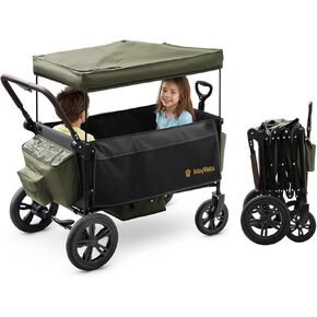 عربة أطفال للأطفال، مقبض دفع/سحب قابل للتعديل بيد واحدة، مساحة تخزين واسعة، عجلات مقاس 8 بوصات/12 بوصة لجميع التضاريس، مظلة مع شبكة للحشرات، عربة أطفال للمشي اليومي والرحلات القصيرة وتشغيل البقالة in Kuwait