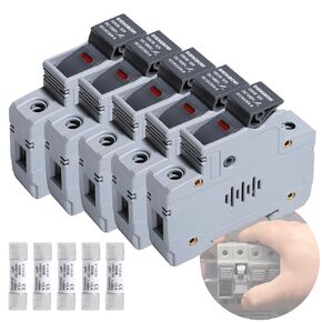 حامل الصمامات الشمسية/الكهروضوئية PV DC1000V 32A 35MM DIN RAIN RAIN BASE الأسطوان in Kuwait