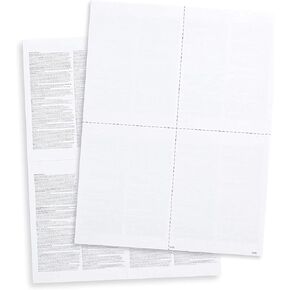 نماذج ضرائب فارغة 2024 W2 4 Up، 100 موظف، متوافقة مع QuickBooks، مثالية للحفظ الإلكتروني، تعمل مع طابعات الليزر أو الطابعات النافثة للحبر، 100 ورقة in Kuwait