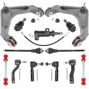 11pc Front End Suspension Kit Upgrade Polyurethane for 2011-2019 Chevy Silverado GMC Sierra 2500HD 3500HD, 2 Sway Bar Links, 4 Inner & Outer Tie Rods, 2 Lower Ball Joints, 1 Idler Arm Assembly in Kuwait