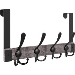 homode فوق السنانير من الباب للتعليق ، والخشب الشاق على خطاف شماعات الباب ، فوق رف معطف المناشف للحمام ، خلفية من الأبواب للمناشف المعلقة ، والملابس ، والقبعات ، والبني الريفي الأسود in Kuwait