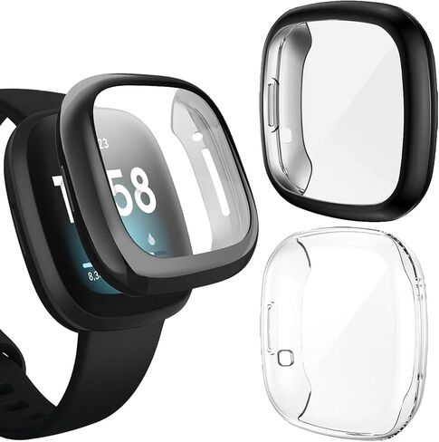 6 حزمة فيلم مضاد للخلع لـ Fitbit Charge 6 شاشة ، وغطاء فيلم TPU المرن لوقاية شاشة Fitbit 5 ، و Clear Case Protection متوافق مع Fitbit Charge 5/6 Smartwatch in Kuwait