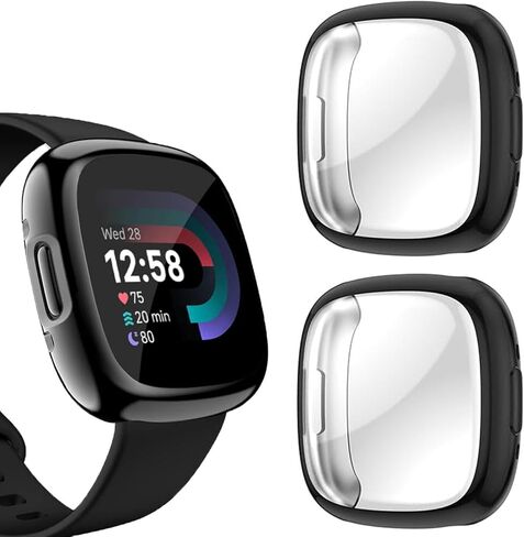 6 حزمة فيلم مضاد للخلع لـ Fitbit Charge 6 شاشة ، وغطاء فيلم TPU المرن لوقاية شاشة Fitbit 5 ، و Clear Case Protection متوافق مع Fitbit Charge 5/6 Smartwatch in Kuwait