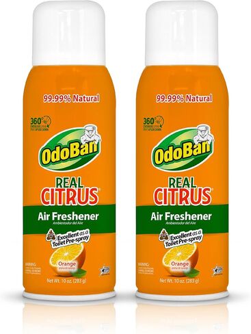 Odoban Aroma Eliminator ، 360 درجة رذاذ الرش الطبيعي المعطر هواء الحمضيات ، رذاذ المرحاض ، 6 عبوات ، 10 أوقية لكل منهما ، رائحة برتقالية in Kuwait