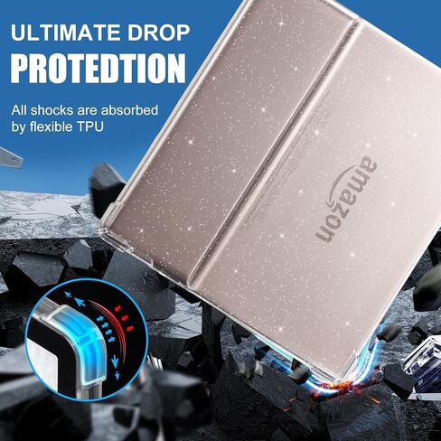 COBAK CLEAR CASE COVER لـ 7 '' Kindle Oasis 10th Generation لعام 2019 تم إصداره والجيل التاسع لعام 2017 ، حماية الوسادة الهوائية ، تصميم شفاف لـ DIY ، أسلوب الحد الأدنى (Clear) in Saudi Arabia