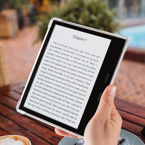 COBAK CLEAR CASE COVER لـ 7 '' Kindle Oasis 10th Generation لعام 2019 تم إصداره والجيل التاسع لعام 2017 ، حماية الوسادة الهوائية ، تصميم شفاف لـ DIY ، أسلوب الحد الأدنى (Clear) in Saudi Arabia