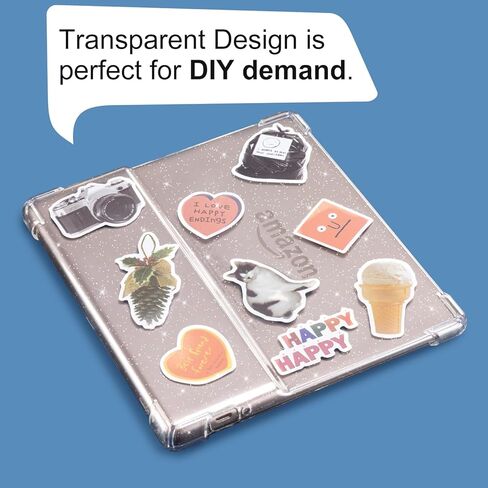 COBAK CLEAR CASE COVER لـ 7 '' Kindle Oasis 10th Generation لعام 2019 تم إصداره والجيل التاسع لعام 2017 ، حماية الوسادة الهوائية ، تصميم شفاف لـ DIY ، أسلوب الحد الأدنى (Clear) in Saudi Arabia