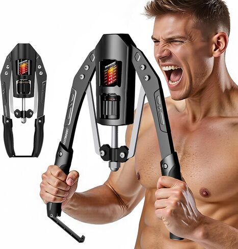 East Mount Twister Arm Exerciser - قابلة للتعديل 22-440 رطل القوة الهيدروليكية ، وموسع الصدر المنزلي ، ومعدات اللياقة البدنية لتدريبات العضلات ، وقوة التمرين على الذراع in Kuwait