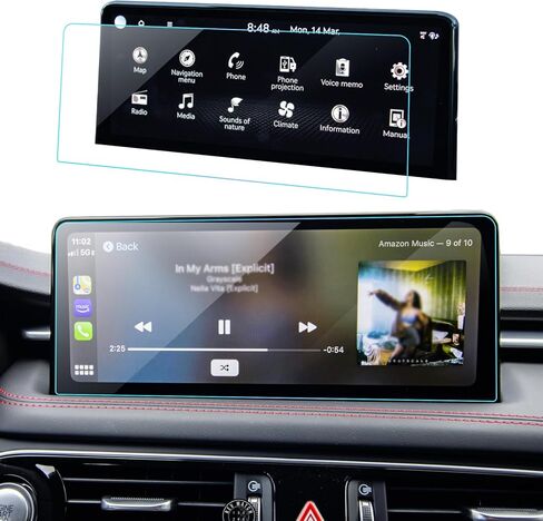 4PCS Car Screen Protector for 2023 2024 2025 Kia Sportage (EX/SX/SX-Prestige/X-Line) Accessories Navigation& Dashboard Nano Touchscreen Protector Film HD Clear Bubble Free 12.3'' in Saudi Arabia