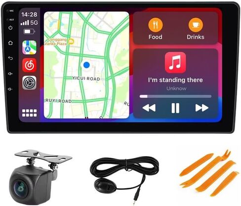 5GWiFi Upgrade Car Stereo Radio for Nissan Rogue 2008-2013 - Biorunn 8-Core Wireless Carplay Android Auto GPS Navigation - 2GB+32GB 10.1 Inch Touchscreen Blue-Tooth RDS FM AM DSP in Saudi Arabia