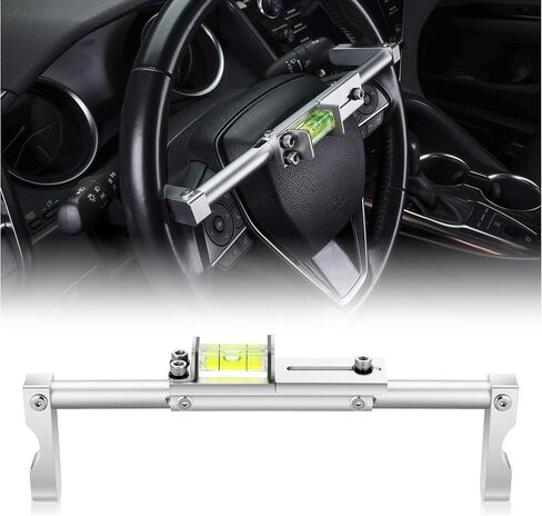 أداة محاذاة مستوى عجلة القيادة المصنوعة من الألومنيوم مناسبة لمعظم المركبات، مجموعة أدوات محاذاة السيارة، أدوات محاذاة السيارات in Kuwait