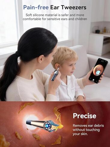 Ear Wax Removal Tool Kit: ZERONDER Ear Cleaner with Camera 1080P HD - Ear Canal Cleaning with 6 LED Lights for Adults & Kids in Saudi Arabia