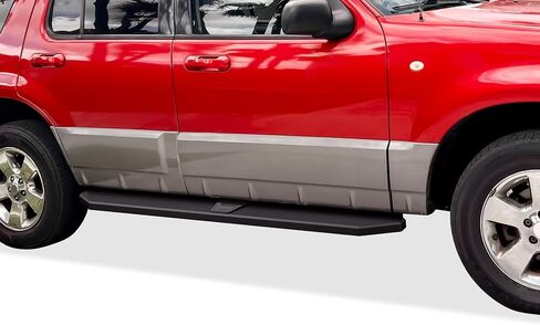 APS 6-inch Aluminum (Polished Flat Style) Running Boards Nerf Bars Side Steps Compatible with Ford Explorer Mercury Mountaineer 2002-2005 4-Door (Exclude Sport Model) in Saudi Arabia