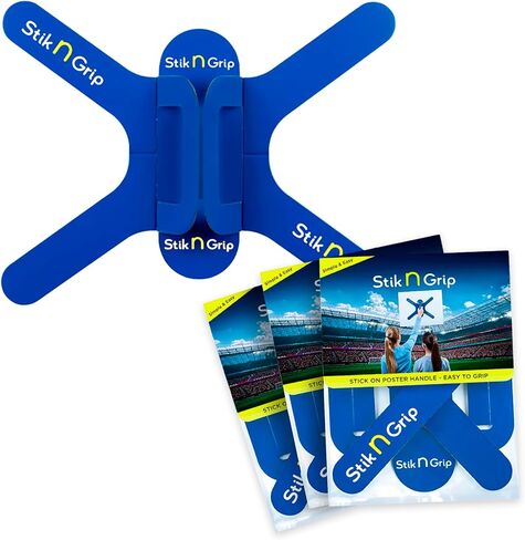 Poster Board Handle, Mini, 3-Pack - Hold Sign with One Hand, Simple & Easy, Stick-On Handle, Foam Boards, Protests, Pickets, Sports, Teams, Rallies, Handheld, Strong, Comfortable in Saudi Arabia