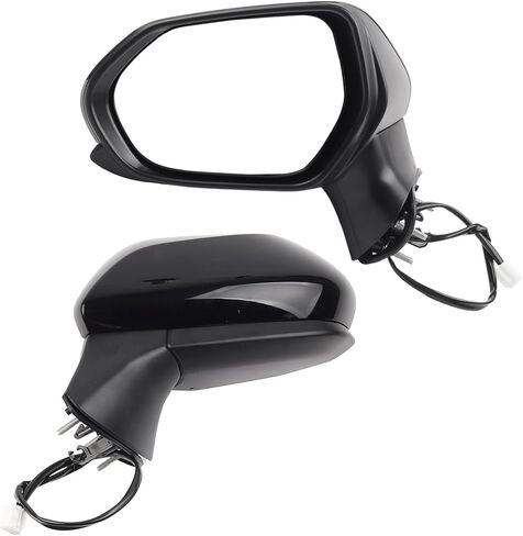 Dasbecan Passenger Right Side Door Mirror Assembly Compatible with Toyota Camry 2018-2024 NO Heated NO Turn Signal Without Blind Spot Detection(BSD) Replaces# TO1321366 87910-06800 3 Pins in Saudi Arabia