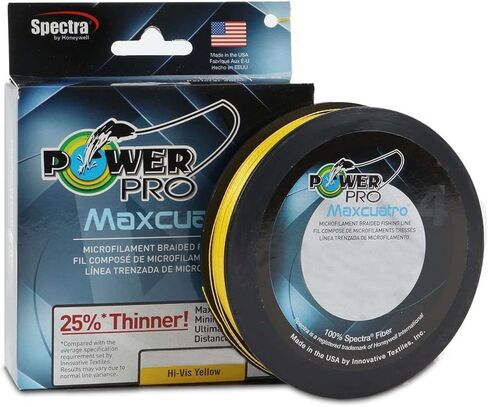 Power Pro Maxcuatro Microfilament Braided Line 150yd in Saudi Arabia