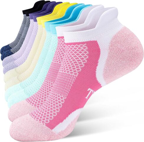 Trusiel Women Ankle 15-21 mmHg Compression Athletic Running Socks No Show Low Cut 5 Pairs Size 6-11 in Saudi Arabia