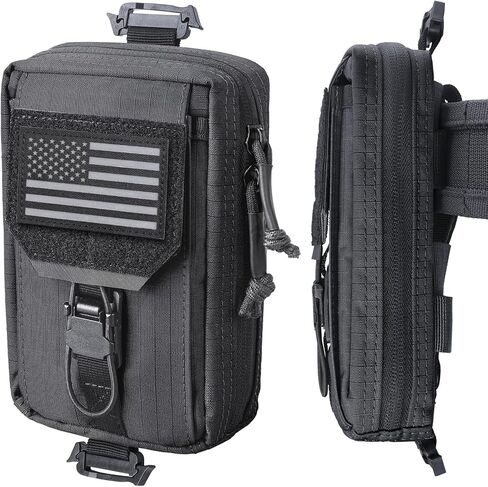 RXW Tactical Phone Pouch, MOLLE Tool Phone Holder for Belt & Vest | Protective EDC Utility Pouch, Fits Phones Up to 6.9", Quick Access Storage for Hiking, Outdoor, Duty & Everyday Carry in Saudi Arabia