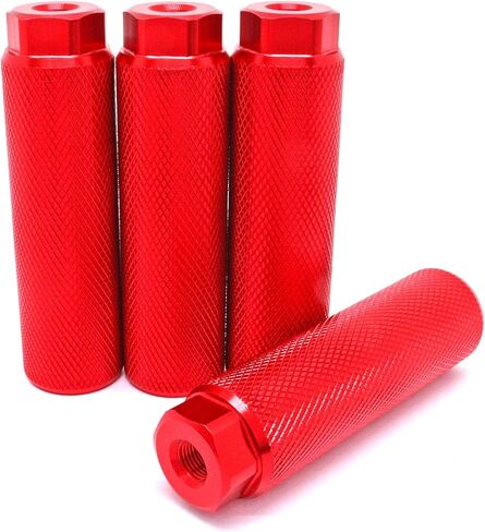 Bike Pegs for 3/8 inch Axles 2 Pairs, Aluminum Alloy Anti-Skid Lead Foot Bicycle Pegs BMX Pegs for Mountain Bike Cycling Rear Stunt Pegs Black in Saudi Arabia