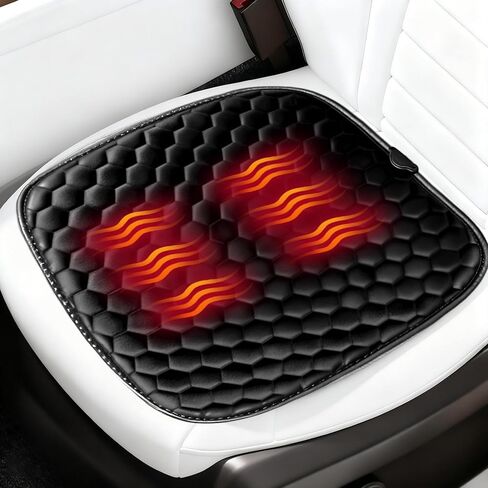Soft Plush Seat Cushion, Comfortable Seat Cover with Full Back Support, Universal Fit Car SUV Truck RV Van (Black) in Kuwait