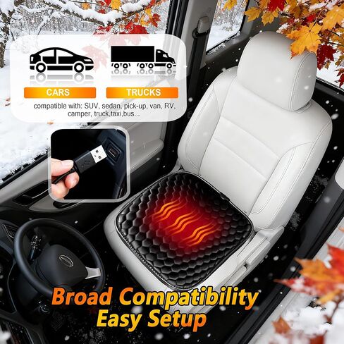 Soft Plush Seat Cushion, Comfortable Seat Cover with Full Back Support, Universal Fit Car SUV Truck RV Van (Black) in Kuwait